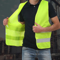 RTS Safety Vest with 2 Reflective Tapes Hook & Loop Closure Customized Logo Red Fluorescent Cheap